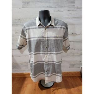 Ezekiel mens short sleeve button up shirt size XL
